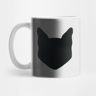 Black Cat Head Mug